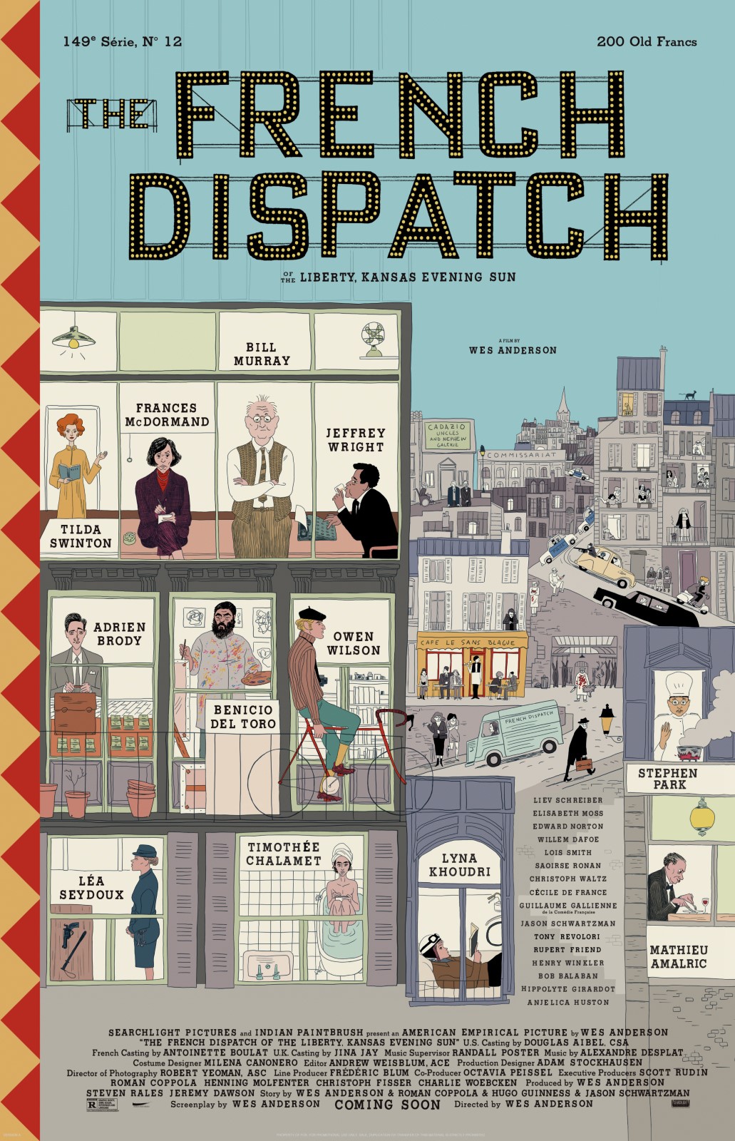 Filmplakat von "The French Dispatch", Quelle: The Walt Disney Company Germany GmbH