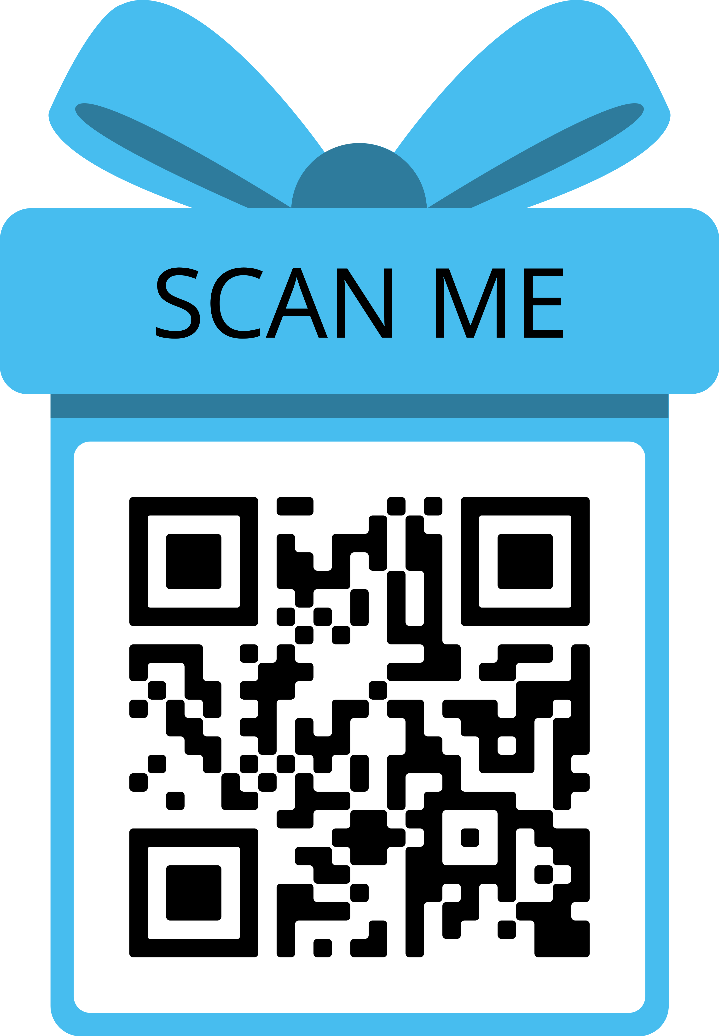 "Scan me"-QR-Code, Quelle: universal