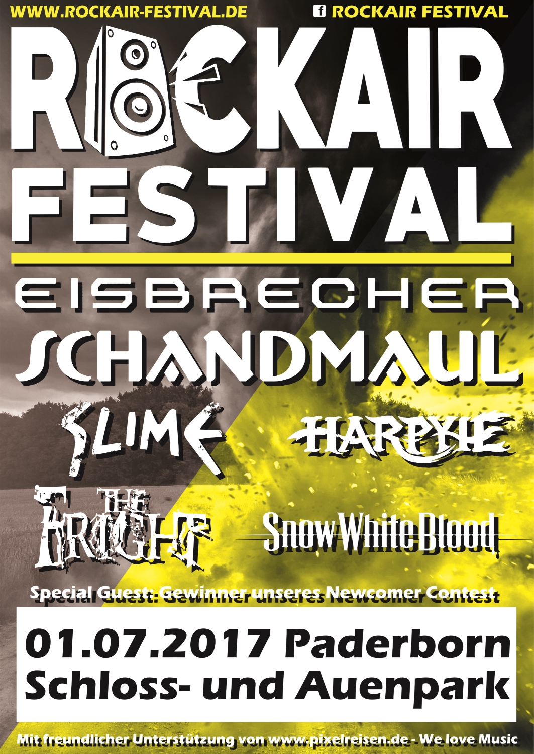 Plakat des RockAir Festivals 2017, Quelle: RockAir Festival