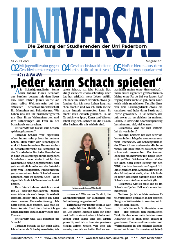 Titelbild der universal-Ausgabe 279